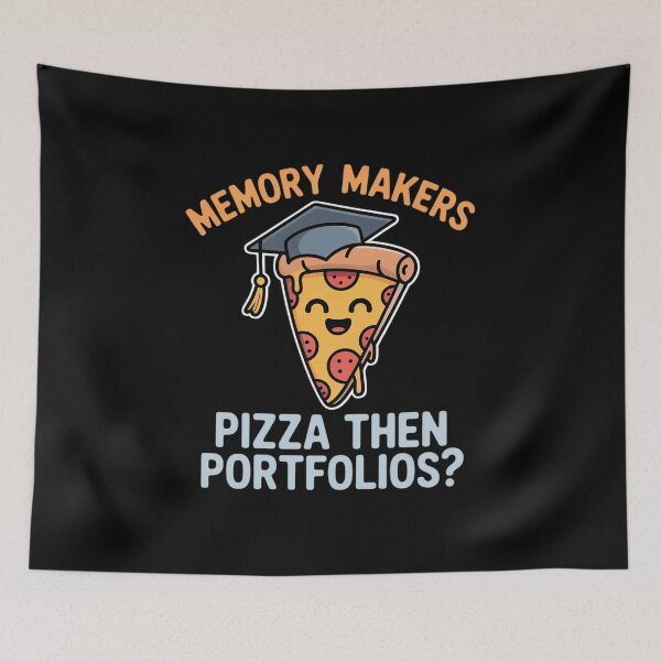 Item preview, Pizza Then Portfolio Pizza Graduation Graphic designed and sold by Voidbinder.