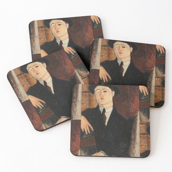 Item preview, Portrait Of The Art Dealer Paul Guillaume by Amedeo Modigliani: Modernist Portrait Print designed and sold by artofuniverse.