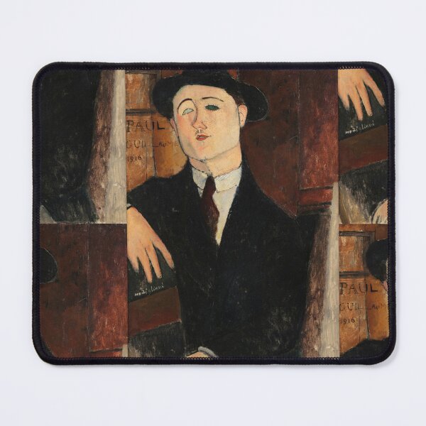 Item preview, Portrait Of The Art Dealer Paul Guillaume by Amedeo Modigliani: Modernist Portrait Print designed and sold by artofuniverse.