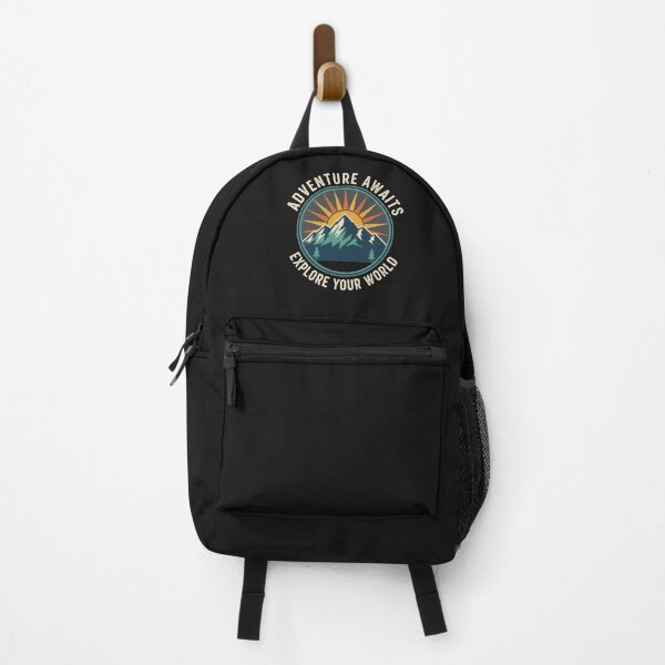 Item preview, Adventure Awaits Mountain T-Shirt – Vintage Outdoor Hiking & Travel Nature Tee designed and sold by Iunova.