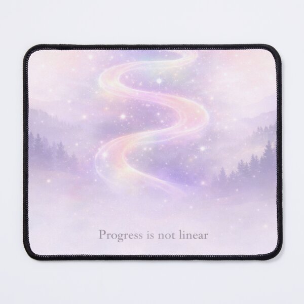 Item preview, Progress Is Not Linear Mental Health Therapy Print designed and sold by ArcanePrintsxo.
