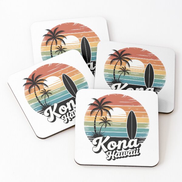 Item preview, Kona Beach Hawaii Surf Hawaiian Surfing 70's Gift designed and sold by FaithAbbott.