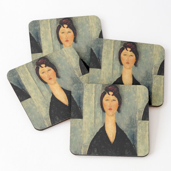 Item preview, Portrait of a Young Woman by Amedeo Modigliani: Modernist Fine Art Print designed and sold by artofuniverse.
