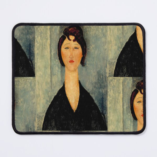 Item preview, Portrait of a Young Woman by Amedeo Modigliani: Modernist Fine Art Print designed and sold by artofuniverse.