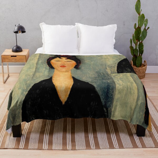 Item preview, Portrait of a Young Woman by Amedeo Modigliani: Modernist Fine Art Print designed and sold by artofuniverse.