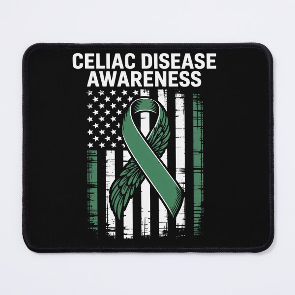 Item preview, Celiac Disease Awareness Ribbon Flag Gluten Free designed and sold by Moxizz.