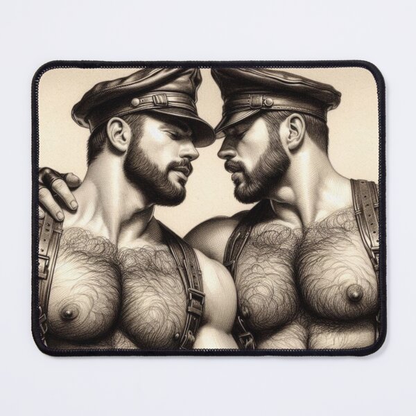 Item preview, Gay Leather Bar Pride "Will & Tod" San Francisco Pride Graphic Design designed and sold by ItsAKinkThing.