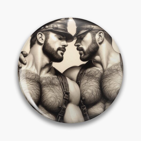Item preview, Gay Leather Bar Pride "Will & Tod" San Francisco Pride Graphic Design designed and sold by ItsAKinkThing.
