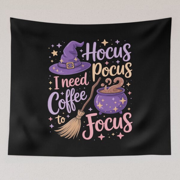 Item preview, Pocus Hocus Coffee Focus Shirt Pocus Hocus I Need Coffee designed and sold by Voidbinder.