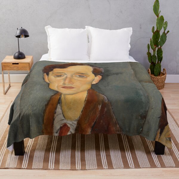 Item preview, Portrait of Frans Hellens by Amedeo Modigliani: Modernist Figurative Poster designed and sold by artofuniverse.