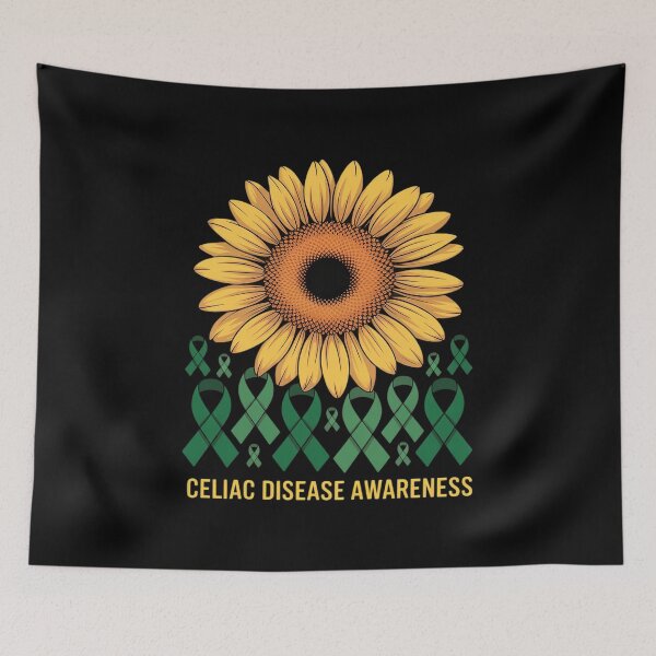 Item preview, Celiac Disease Awareness Sunflower designed and sold by Moxizz.