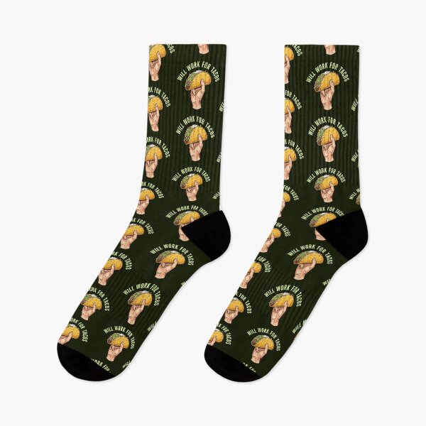 Item preview, Will Work for Tacos Illustration designed and sold by nuel-art.