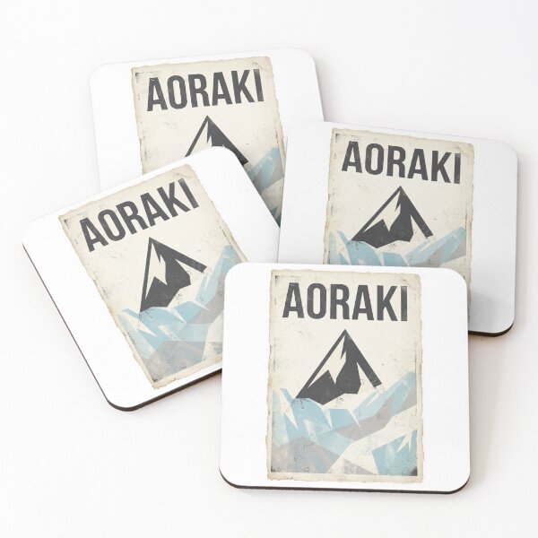 Item preview, Aoraki Mount Cook Poster – Minimalist Alpine Landscape | Classic Travel Wall Art designed and sold by MiszungART.