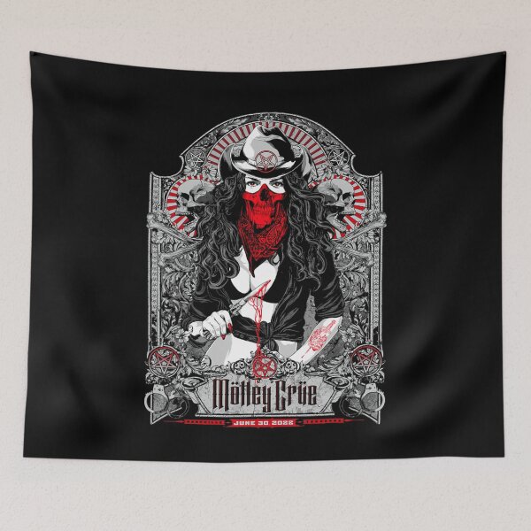 Item preview, Motley Crue Gothic Angel Skull Metal Art Design designed and sold by davidtranvvfl.