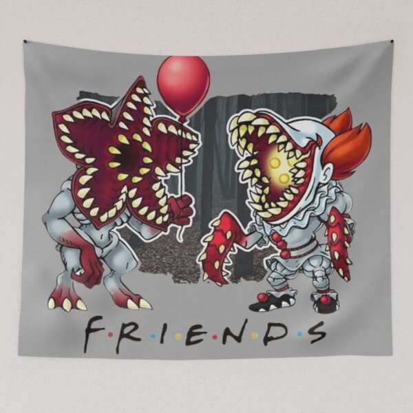 Item preview, Demogorgon Pennywise Friends Horror Crossover designed and sold by GenZINISH.