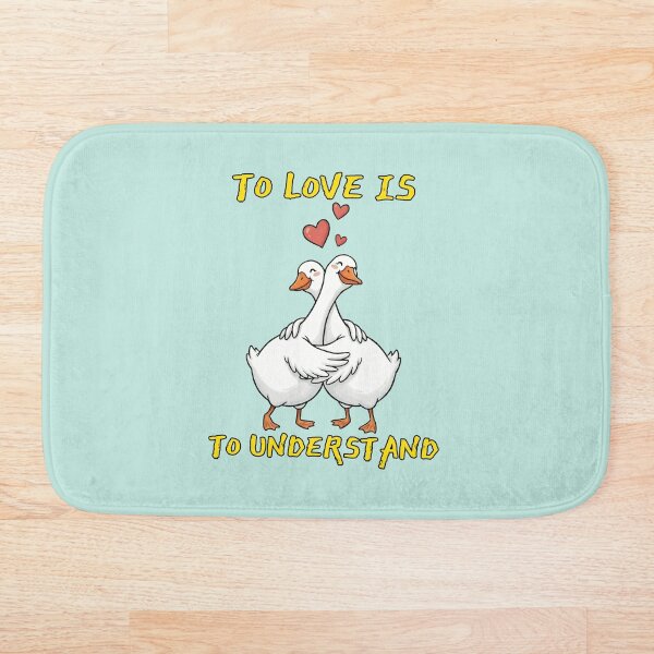 Item preview, To Love Is To Understand – Hugging Geese with Hearts designed and sold by INNERSELFART.