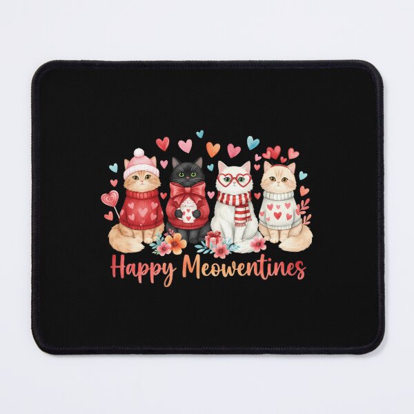 Item preview, Happy Meowentines Charming Cats Valentine Cute Love Scene designed and sold by adiencarteras.
