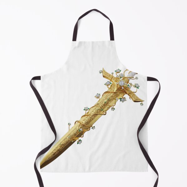 Item preview, Ethereal Golden Sword Fantasy Art | Floral Diamond Enchanted Weapon Decor designed and sold by MonaRose_Art.
