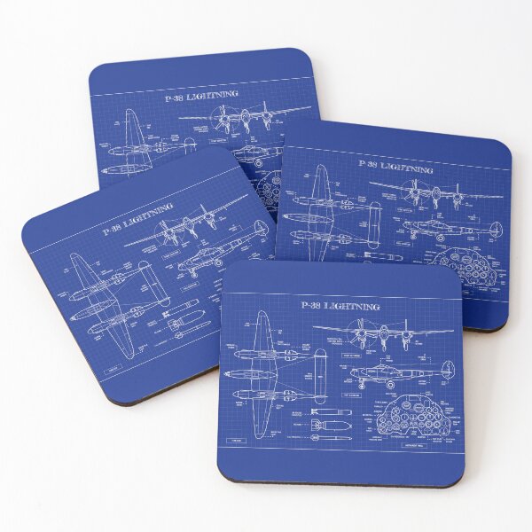 Item preview, P-38 Lightning (Blueprint) designed and sold by BGALAXY.