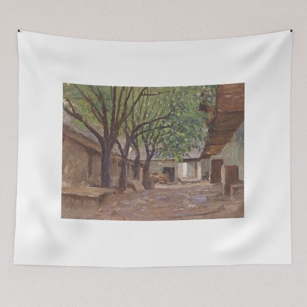 Item preview, Bauernhäuser bei Klagenfurt (1905) – Alfred Zoff Austrian Impressionist designed and sold by Art Outlaws.