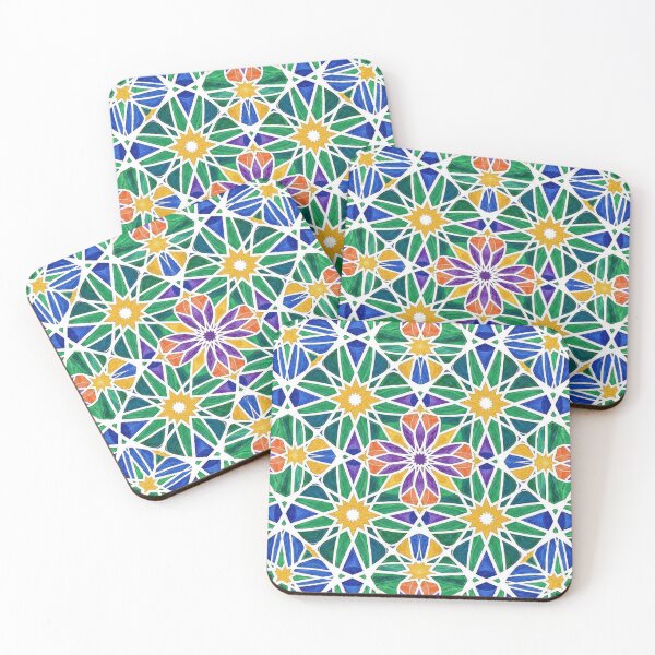 Item preview,  Vibrant Moroccan Zellige Mosaic - International Geometric Tile Pattern designed and sold by designwiss.