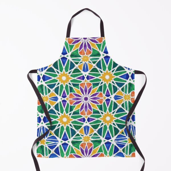 Item preview, Vibrant Moroccan Zellige Mosaic - International Geometric Tile Pattern designed and sold by designwiss.