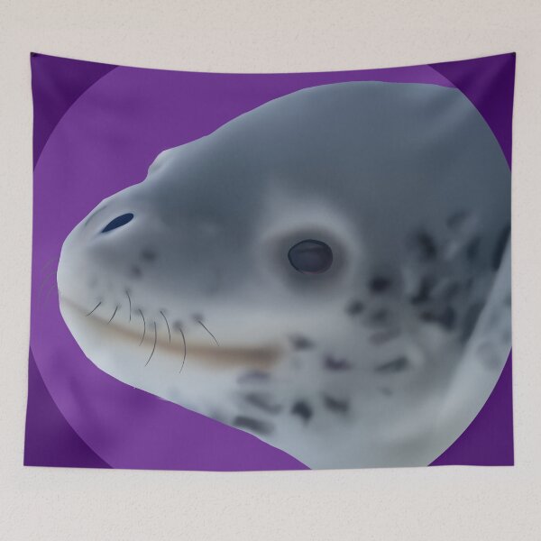 Item preview, Leopard Seal II on Purple designed and sold by GivernyKate.