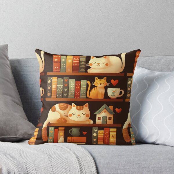 Item preview, Library Cats, Cats On the Book Shelf designed and sold by xiao xuans.