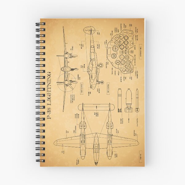Item preview, P-38 Lightning (Aged Parchment) designed and sold by BGALAXY.