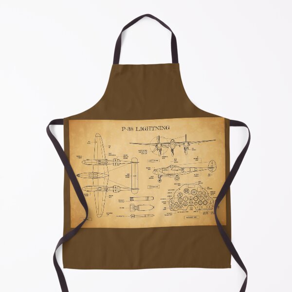Item preview, P-38 Lightning (Aged Parchment) designed and sold by BGALAXY.