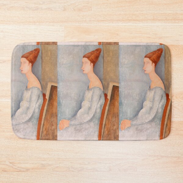 Item preview, Portrait of Jeanne Hebuterne by Amedeo Modigliani: Modernist Fine Art Print designed and sold by artofuniverse.