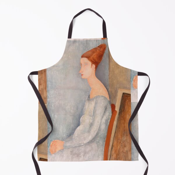 Item preview, Portrait of Jeanne Hebuterne by Amedeo Modigliani: Modernist Fine Art Print designed and sold by artofuniverse.