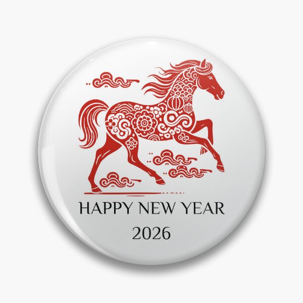 Item preview, Running Chinese Zodiac Horse Happy New Year 2026 Art designed and sold by Maniutek.