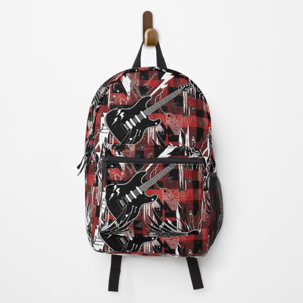 Item preview, Modern Rock Aesthetic - Black, Red, and Metallic Studded Pattern designed and sold by snoWorkshop.