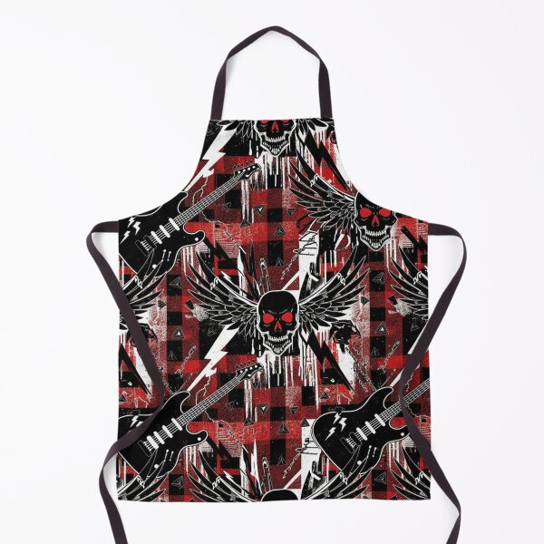 Item preview, Modern Rock Aesthetic - Black, Red, and Metallic Studded Pattern  designed and sold by snoWorkshop.