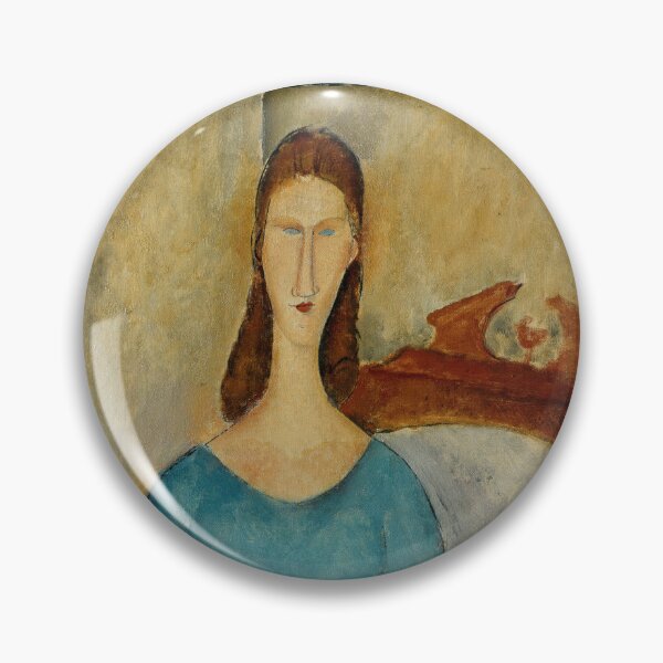 Item preview, Portrait of Jeanne Hebuterne Seated by Amedeo Modigliani: Modernist Art Print designed and sold by artofuniverse.