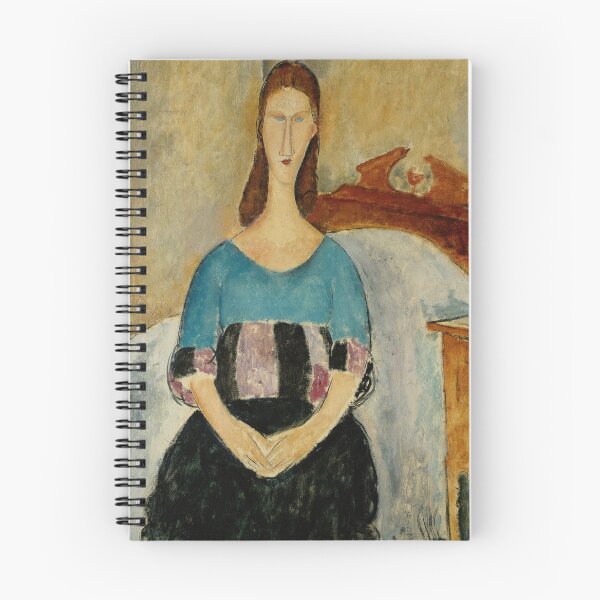 Item preview, Portrait of Jeanne Hebuterne Seated by Amedeo Modigliani: Modernist Art Print designed and sold by artofuniverse.