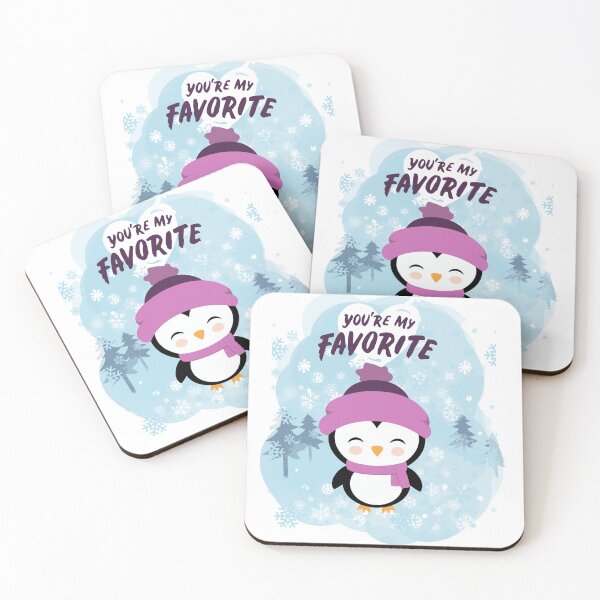 Item preview, "A Sweet Penguin Love Story" designed and sold by MayaMaliStudio.