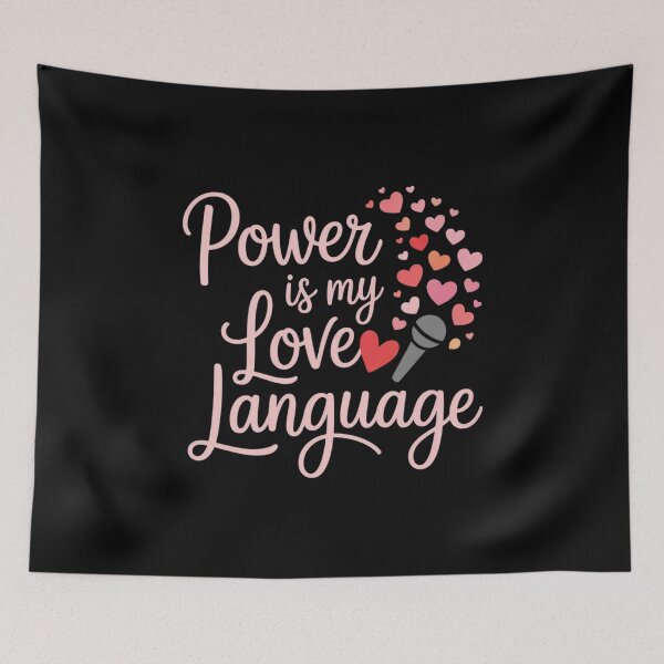 Item preview, Power is My Love Language Feminist Girl Power designed and sold by Shannon Bosley.