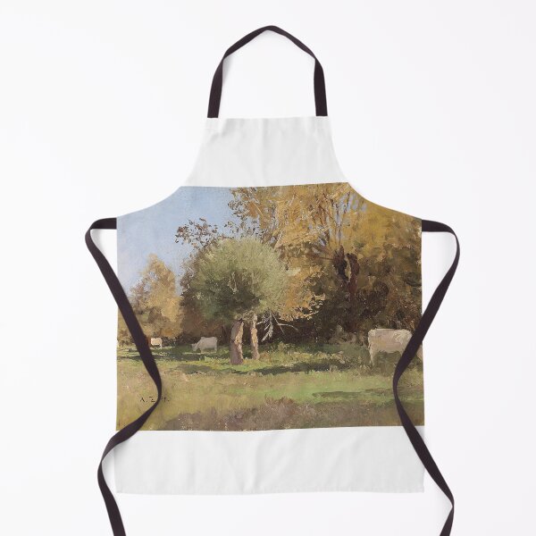 Item preview, Sommerlandschaft mit Kühen (1891) – Alfred Zoff Austrian Impressionist P designed and sold by Art Outlaws.