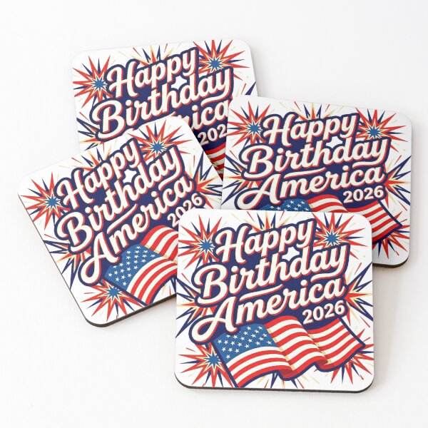 Item preview, Happy Birthday America 2025 – Patriotic Flag & Fireworks Vector Celebration designed and sold by devilfronty.