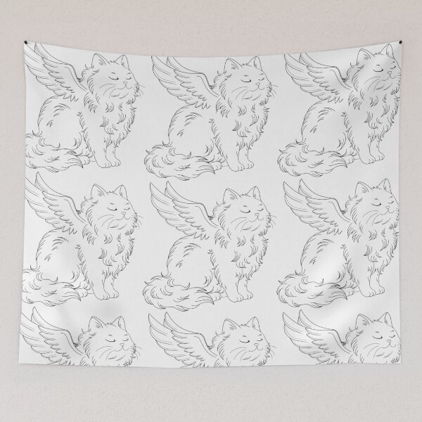 Item preview, Cat with wings  designed and sold by salinsiree.
