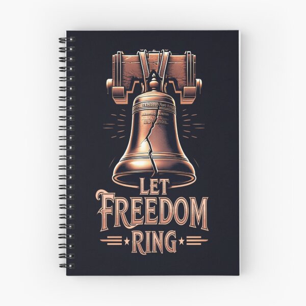 Item preview, Liberty Bell Patriotic Art – Let Freedom Ring Vintage USA Independence Poster Design designed and sold by Bright Nest Studio.