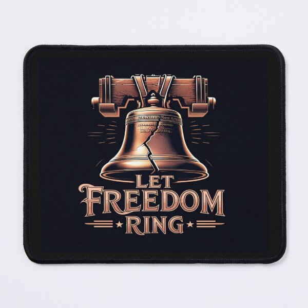 Item preview, Liberty Bell Patriotic Art – Let Freedom Ring Vintage USA Independence Poster Design designed and sold by Bright Nest Studio.