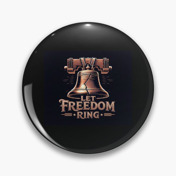 Item preview, Liberty Bell Patriotic Art – Let Freedom Ring Vintage USA Independence Poster Design designed and sold by Bright Nest Studio.