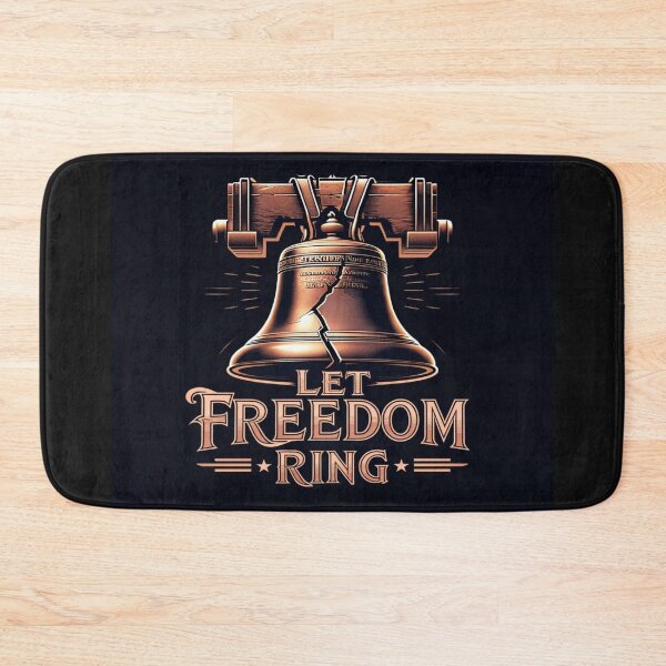 Item preview, Liberty Bell Patriotic Art – Let Freedom Ring Vintage USA Independence Poster Design designed and sold by Bright Nest Studio.