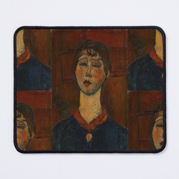 Item preview, Portrait of Madame Dorival by Amedeo Modigliani: Modernist Fine Art Print designed and sold by artofuniverse.