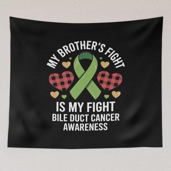 Item preview, Bile Duct Cancer Awareness My Brother's Fight Is My Fight designed and sold by Catharsiscath.