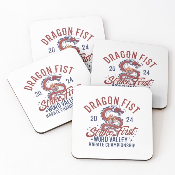 Item preview, Dragon Fist Karate Championship — Vintage Strike First Dojo Illustration designed and sold by Colorful-Garden.