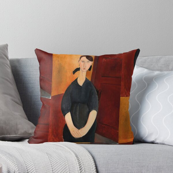 Item preview, Portrait of Madame Dorival by Amedeo Modigliani: Modernist Fine Art Print designed and sold by artofuniverse.